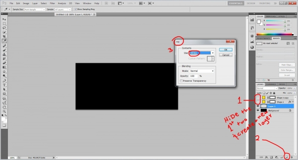 Creation of glass button: Step 6